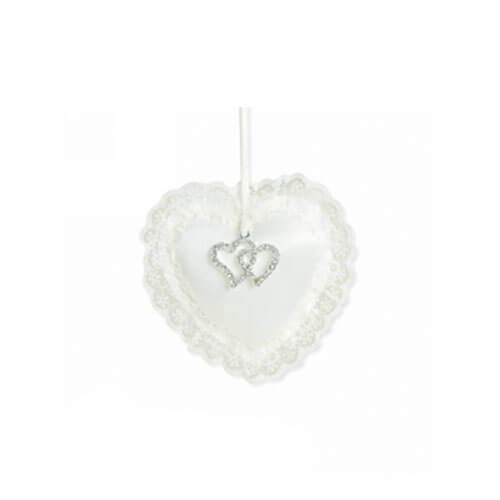 ME Padded Heart with Diamante Wedding Charm