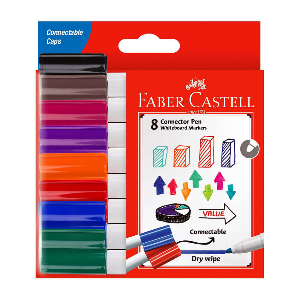 Marqueurs de tableau blanc du connecteur Faber-Castell