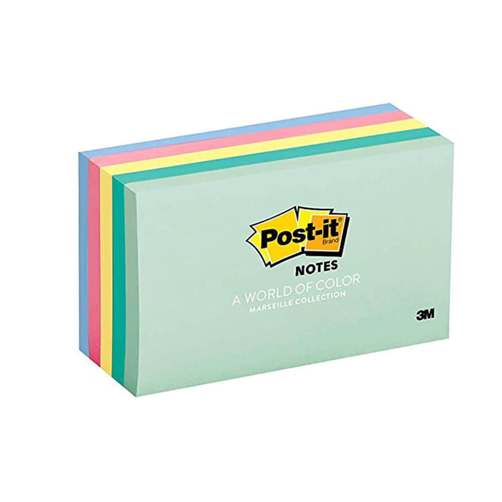 Post-It Notes 73x123mm Assorted (5pk)