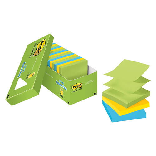 Post-it Cabinet Pack Pop-up Notes 76x76mm (18pk)