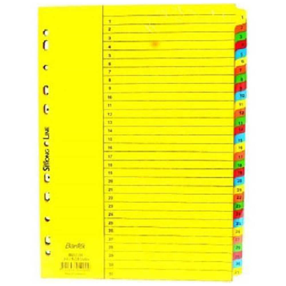 Bantex Manilla Bright Divider A4 (Coloured)