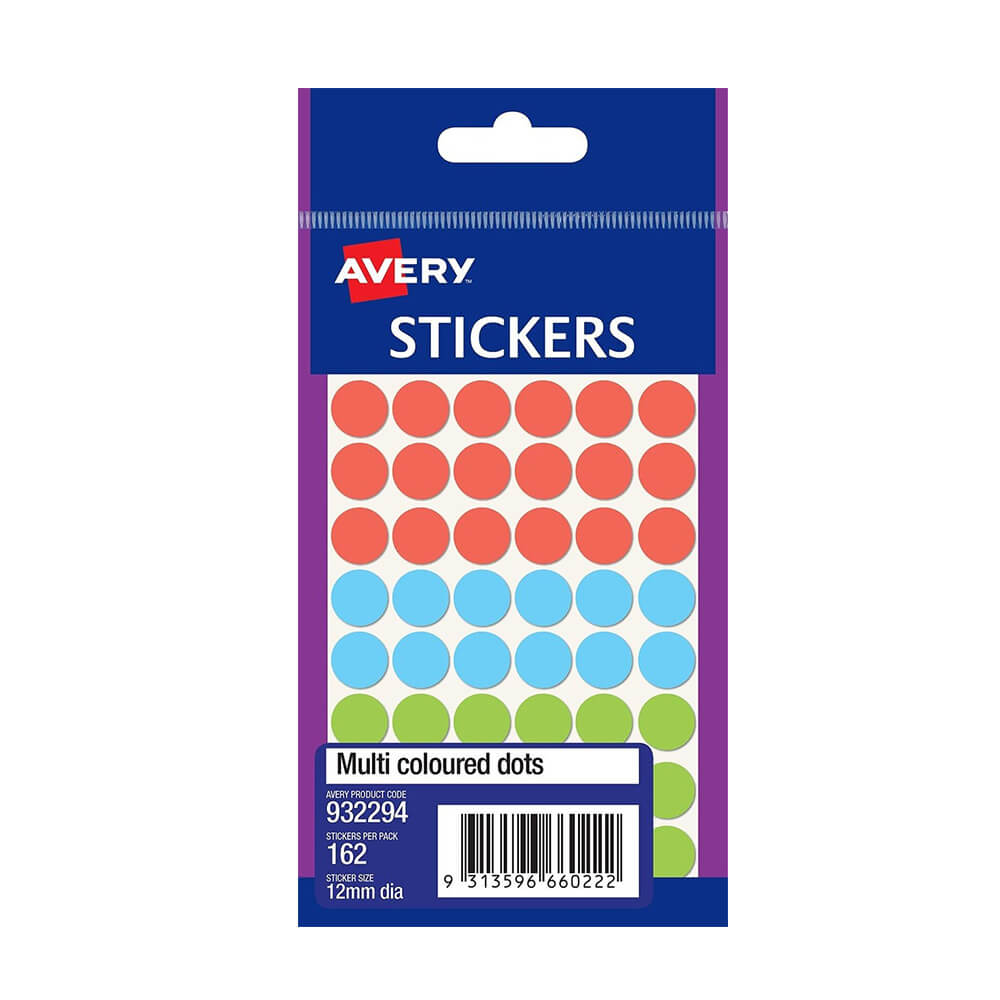 Étiquette de points Avery 12 mm (pack de 10)