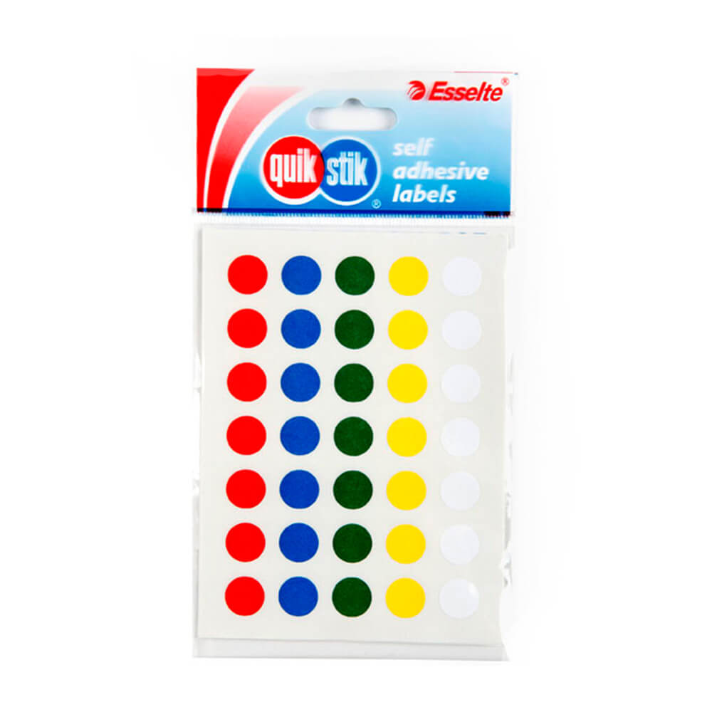 Rótulo de Multi Dot Quik Stik (pacote de 10)