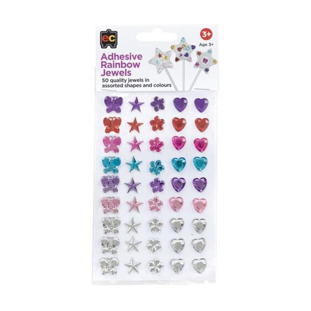 EC Rainbow Adhesive Jewels (Pack of 50)