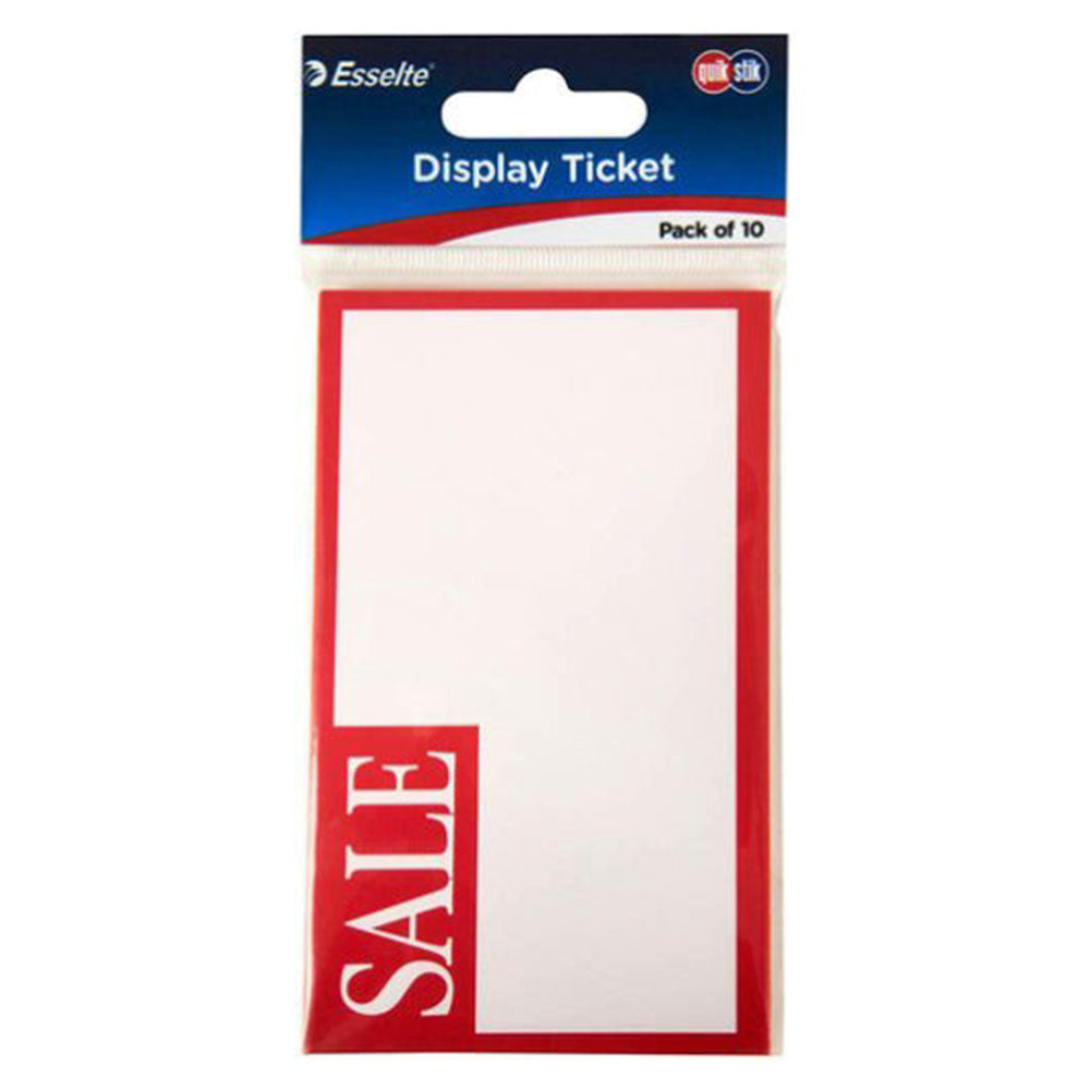 Quikstik Display Ticket 10pcs (75x125 mm)