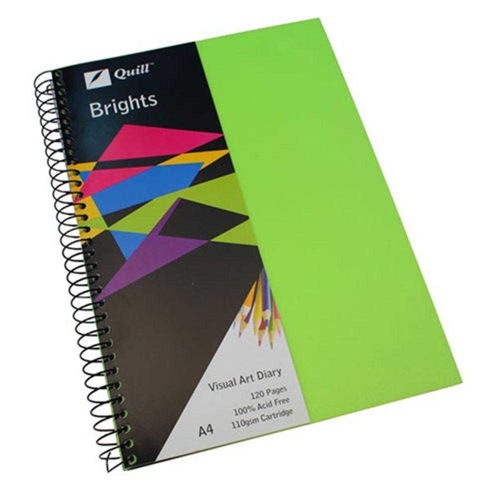 Quill Brights A4 Visual Art Diary 60-blad