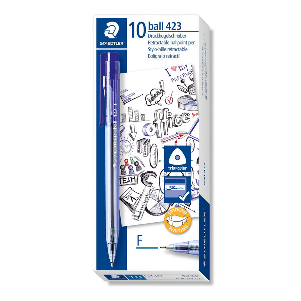 Staedtler 423 Fine Ballpoint Pen (boîte de 10)