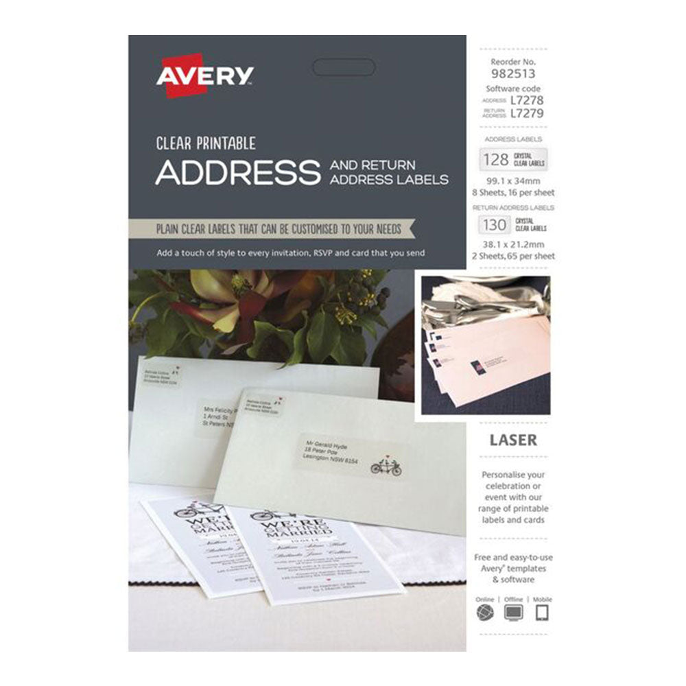 Avery Printable Address and Return Label Kit