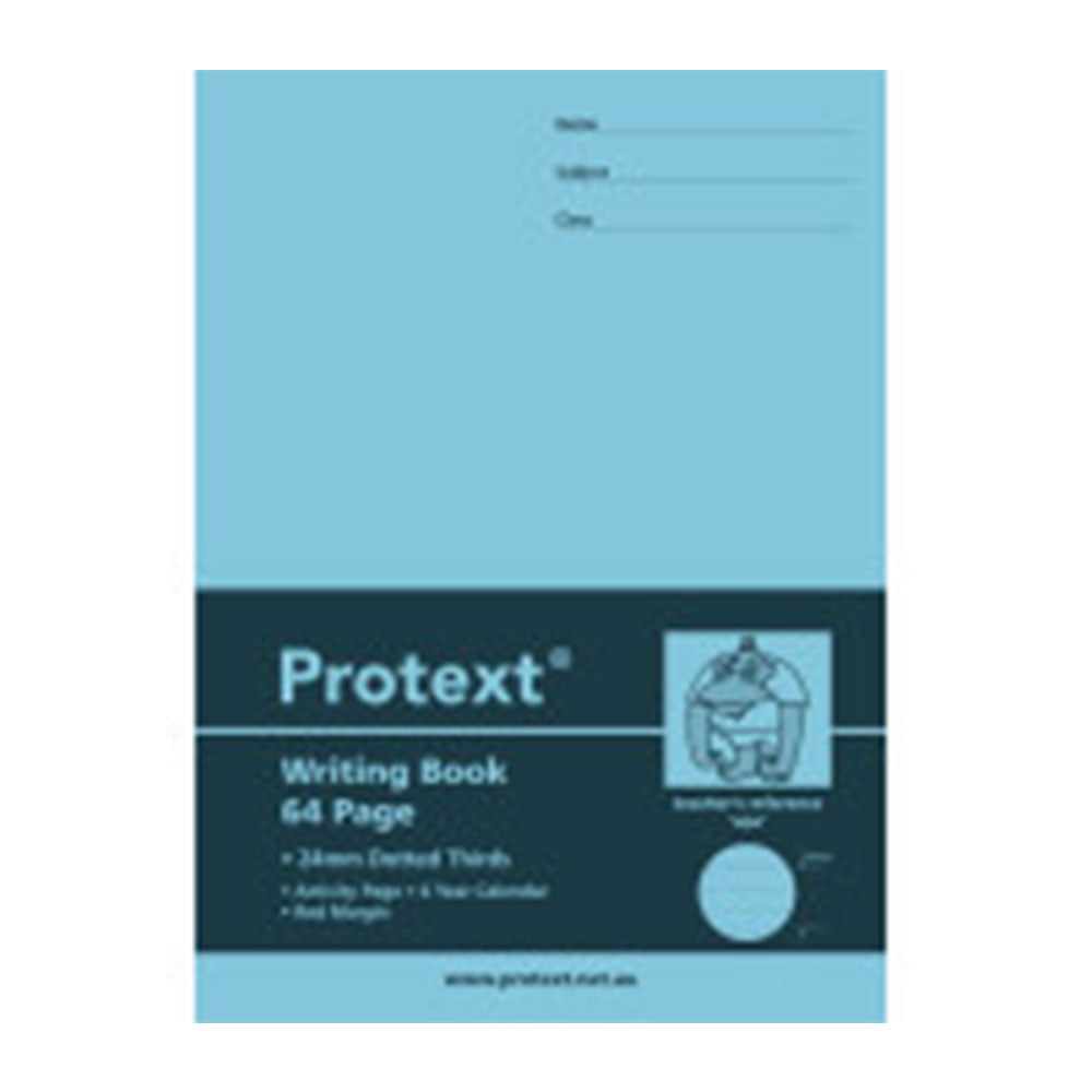 Protext prikket tredjedeler skrivebok 64pg (330x245mm)