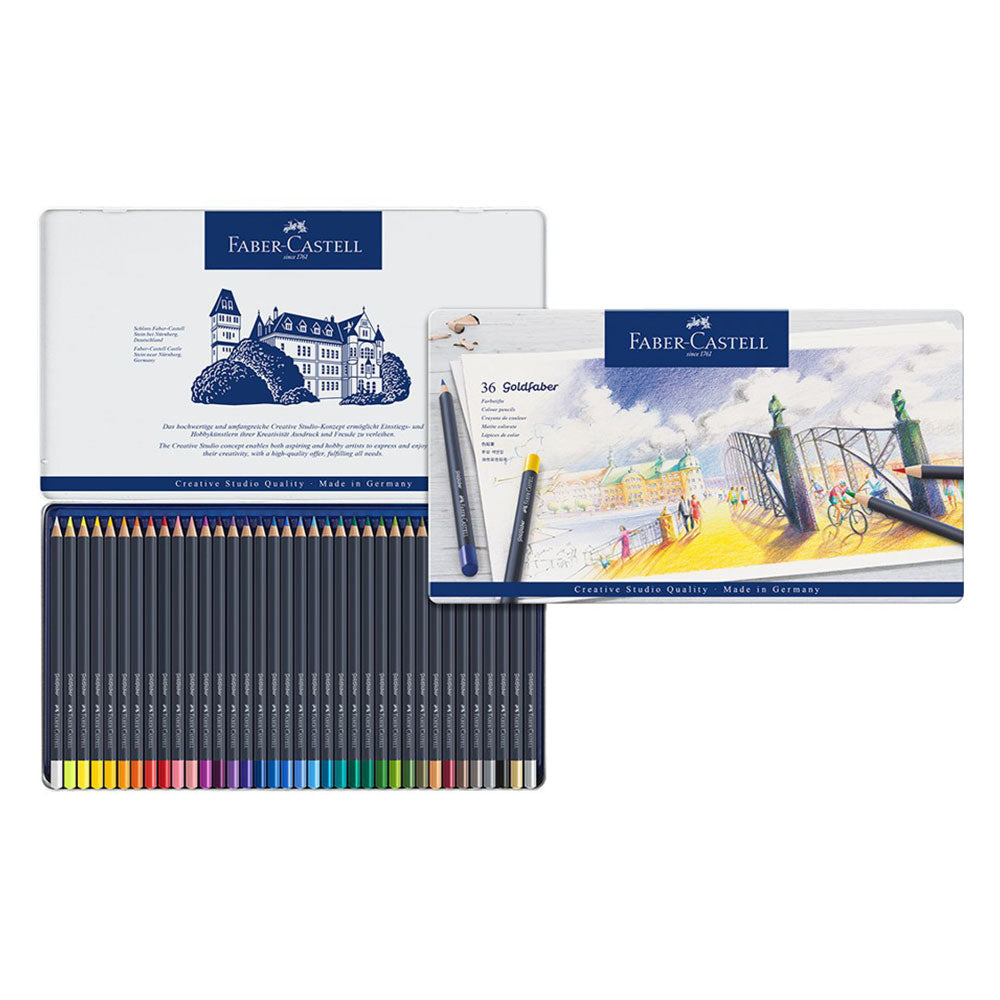 Faber-Castell Goldfaber fargeblyant i tinn