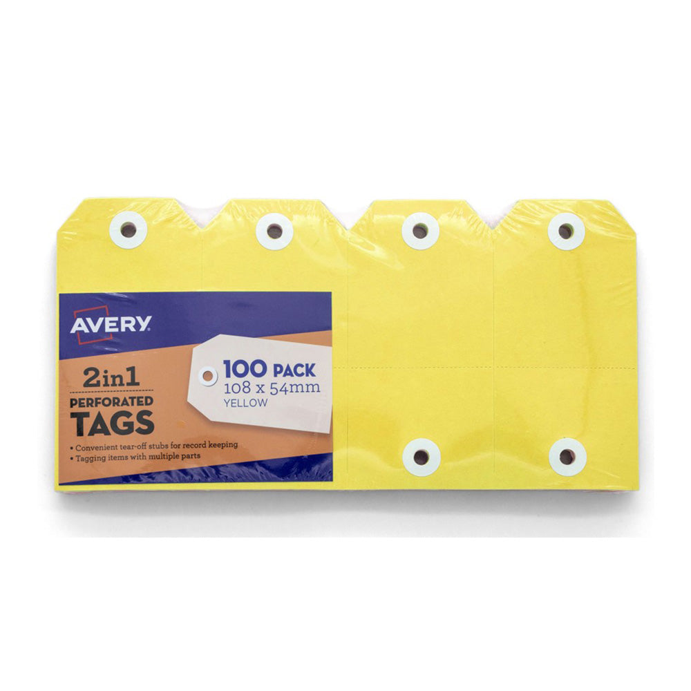 Avery 2-i-1 Kraft Tag (Pack of 100)