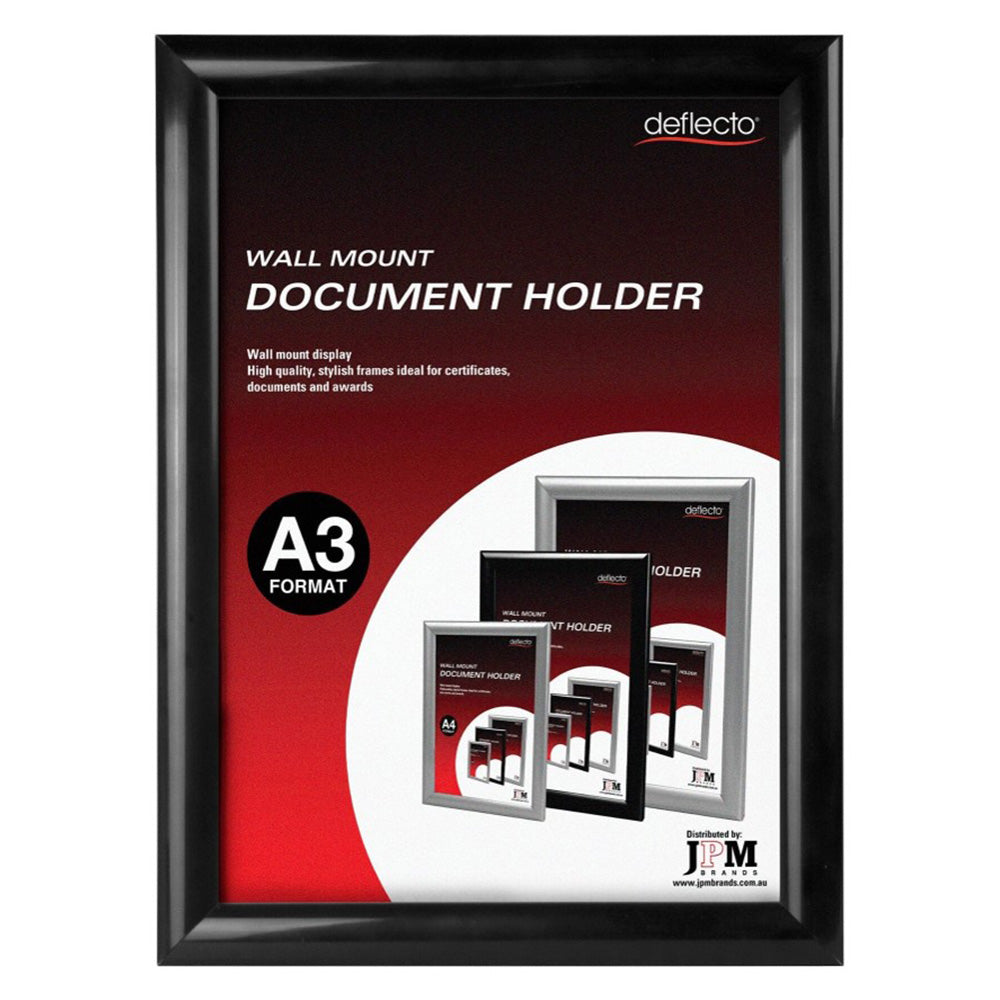 DEFLECTO WALL-MOUNTERAD DOKUMENT HOLDER (BLACK)