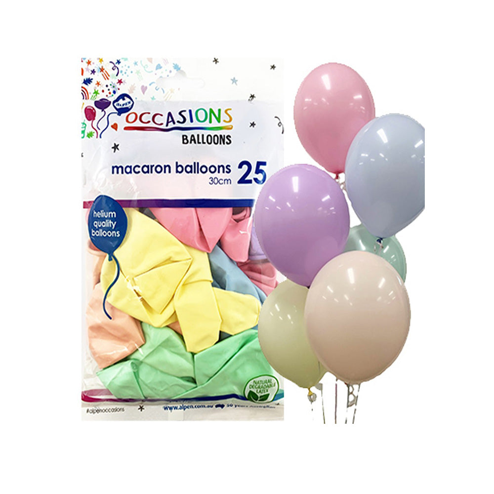 Alphen Macaron Pastel Balloons 30 cm (25pc)