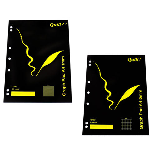 Quill Graph Pads 25pg (A4)