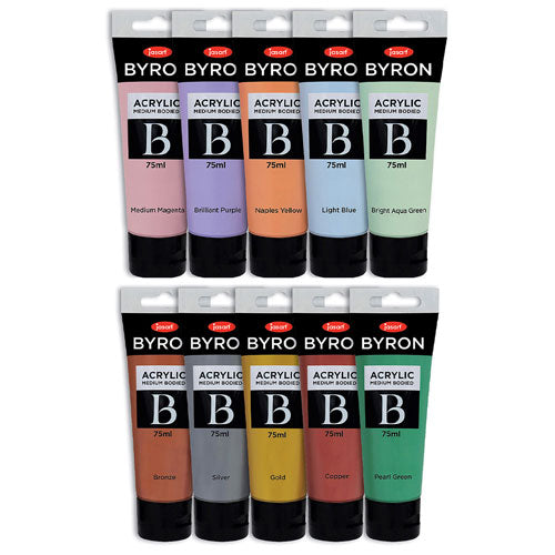 Jasart Byron Acrylic Paint 75mL (Set of 5)