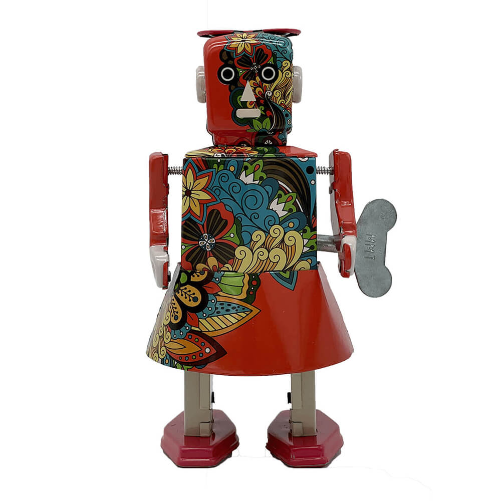 Herr & Mrs Tin Robot Toy 15cm