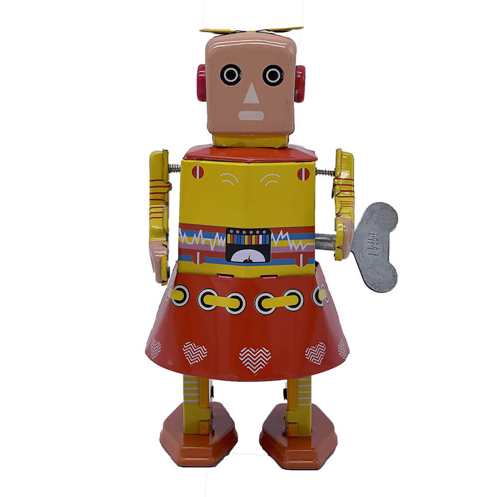 Herr & Mrs Tin Robot Toy 15cm