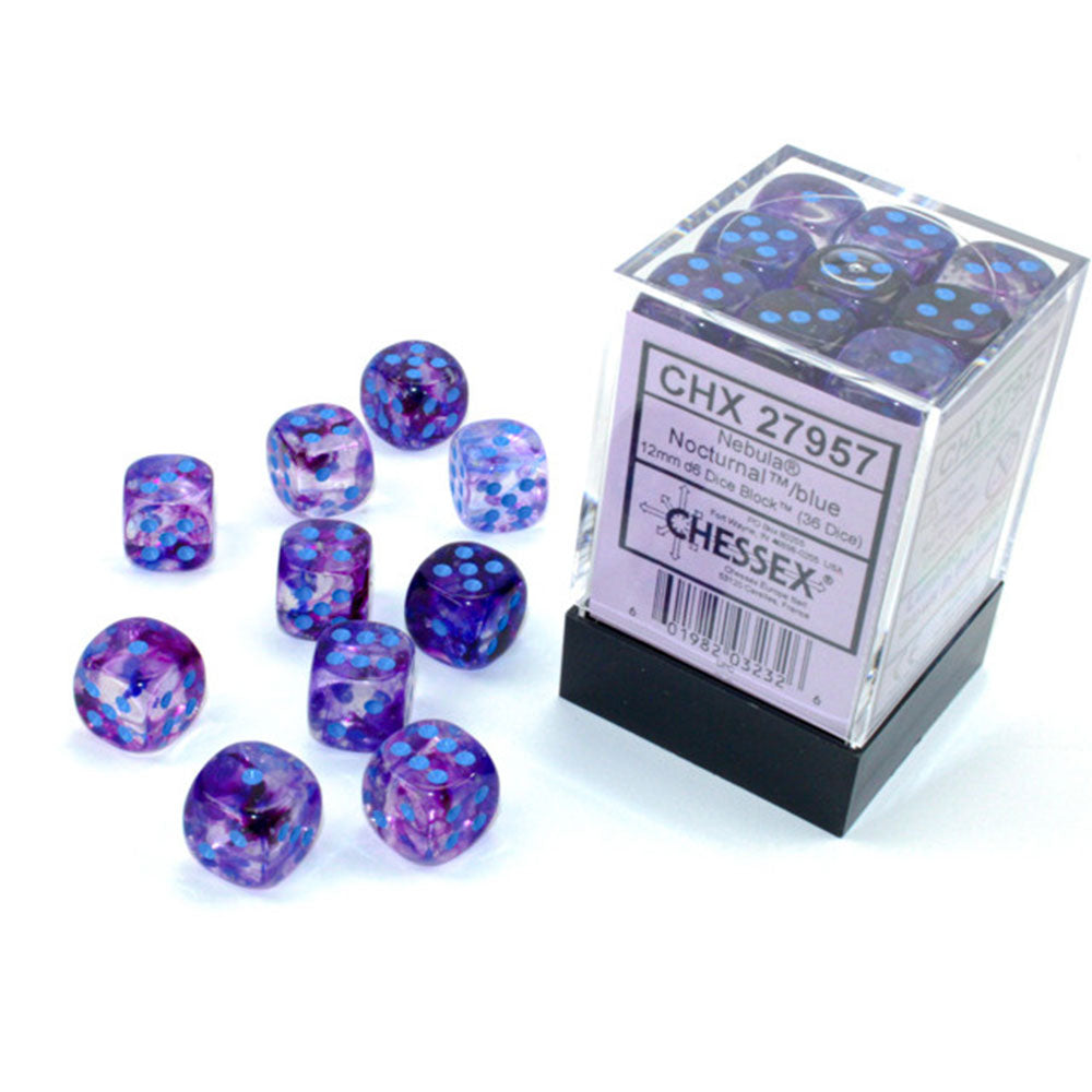 Nebulosa CHESSEX 12 mm D6 Bloque de dados luminario