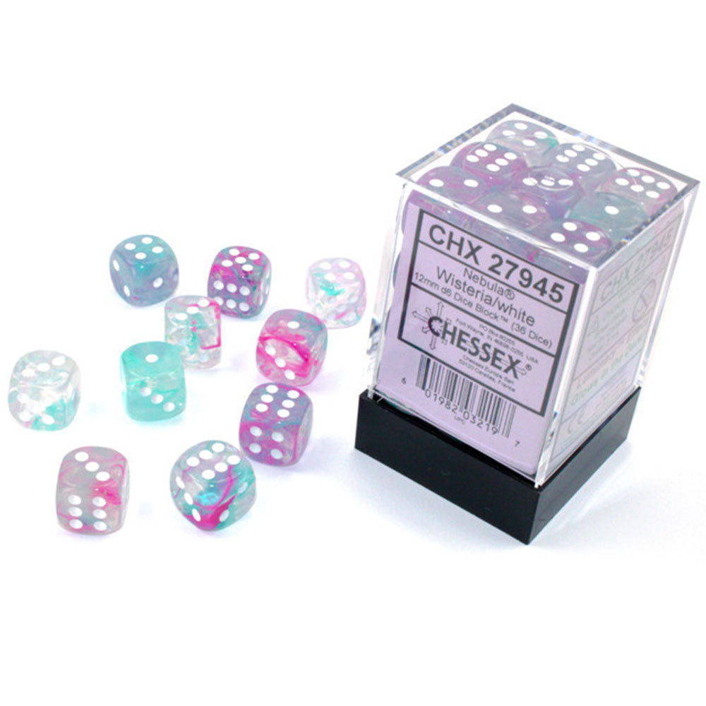 Nebulosa chessEx 12mm D6 Bloco de dados luminares