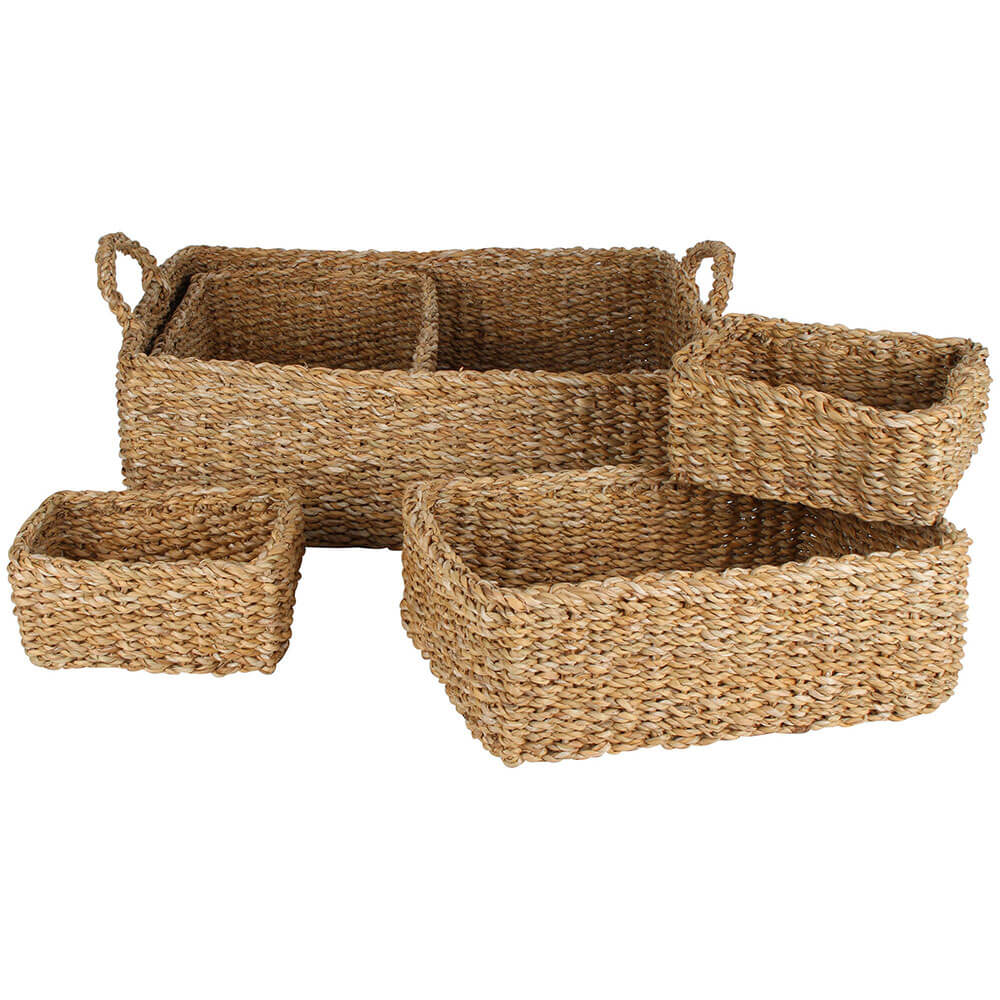 Lennox Tray Baskets Set of 3 (50x40x15cm)