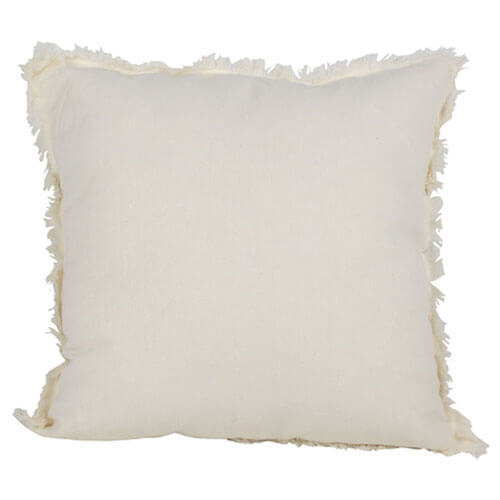 Ripley Waffle Cushion with Fringing Cream