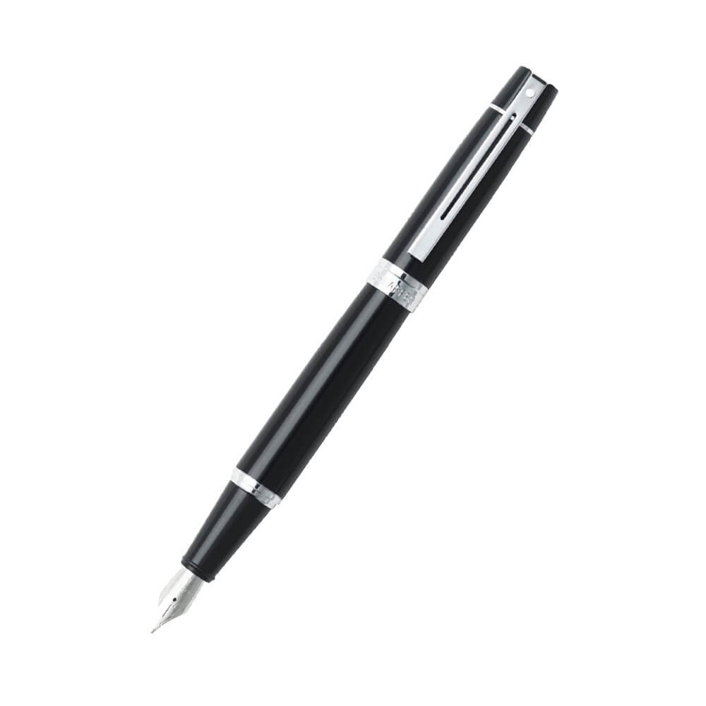  300 glänzend schwarz/verchromter Stift