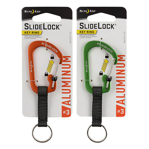 SlideLock KeyRing Aluminum