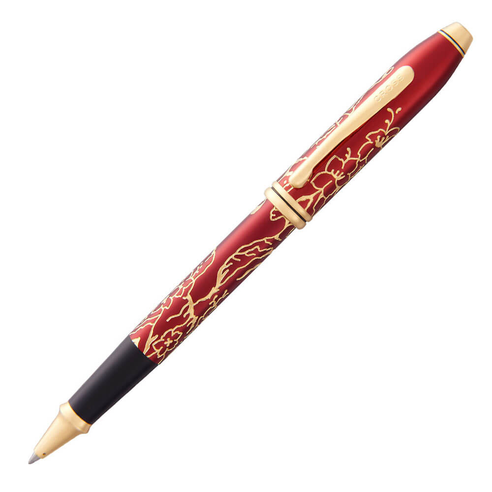 Pen a la laca de ciruela Townsend 23ct rollerball zodiac