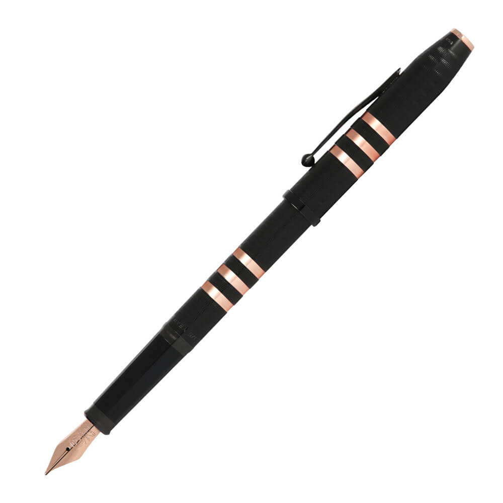 Pen Fuente de Pvd Black Pvd de Century II 175 (oro rosa)