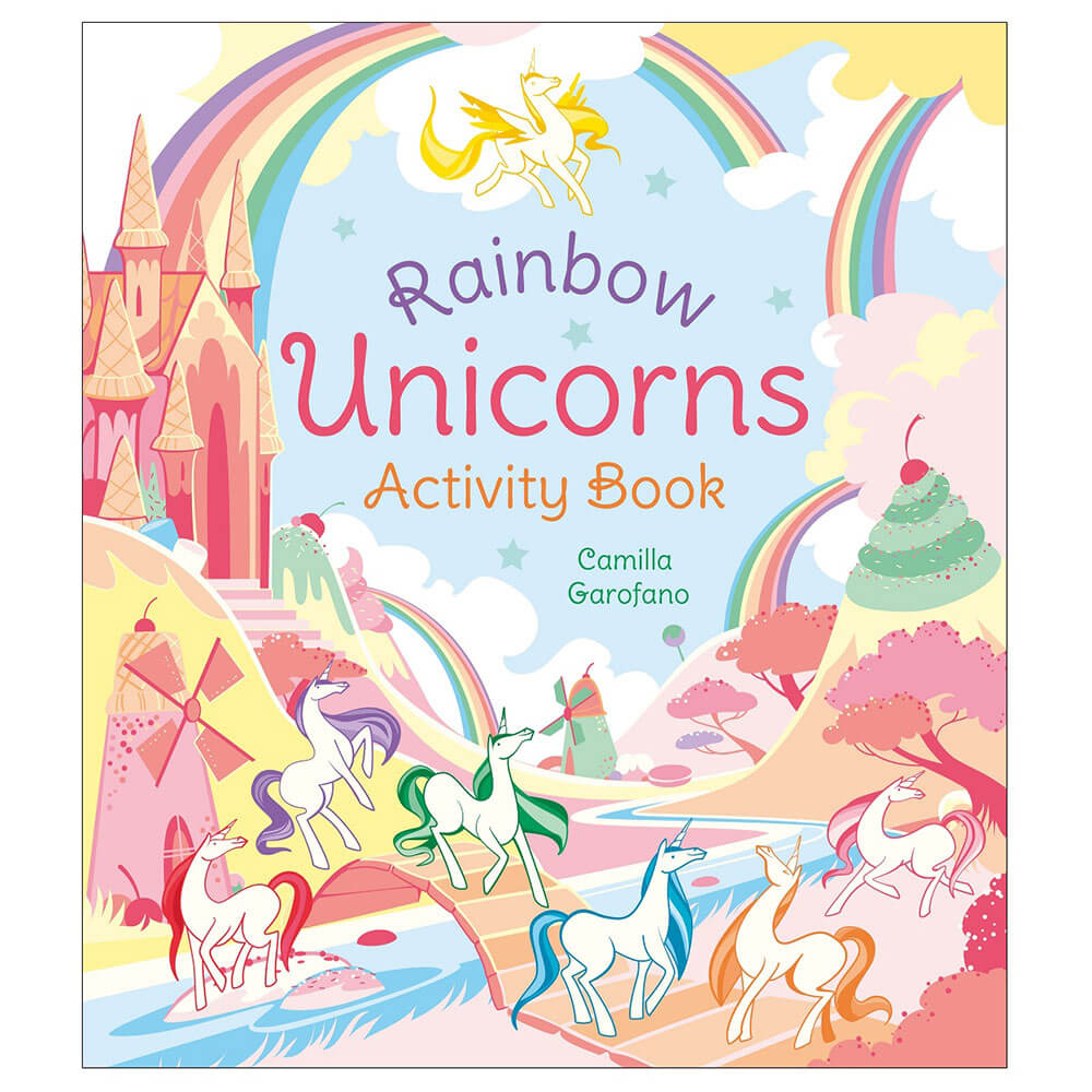 Rainbow Unicorns Activity Book