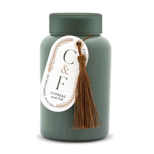 Cypress & Fir Candle with Dark Green Lid 8oz