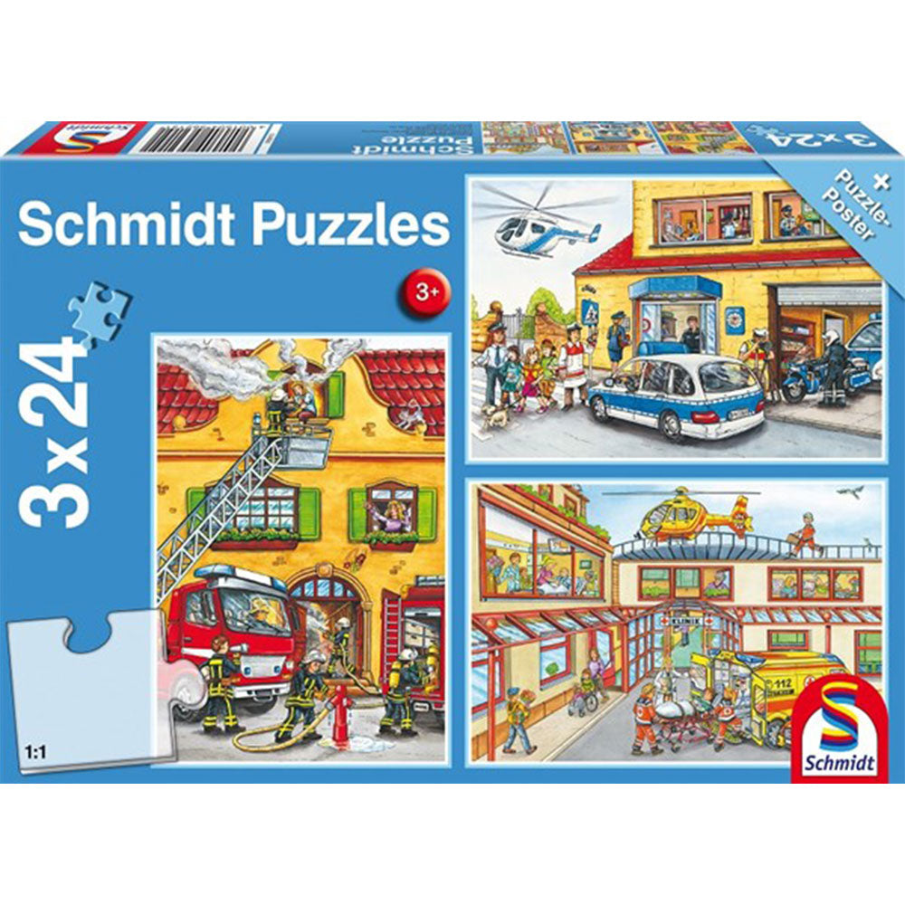 Schmidt Puzzle Jigsaw 3x48pcs