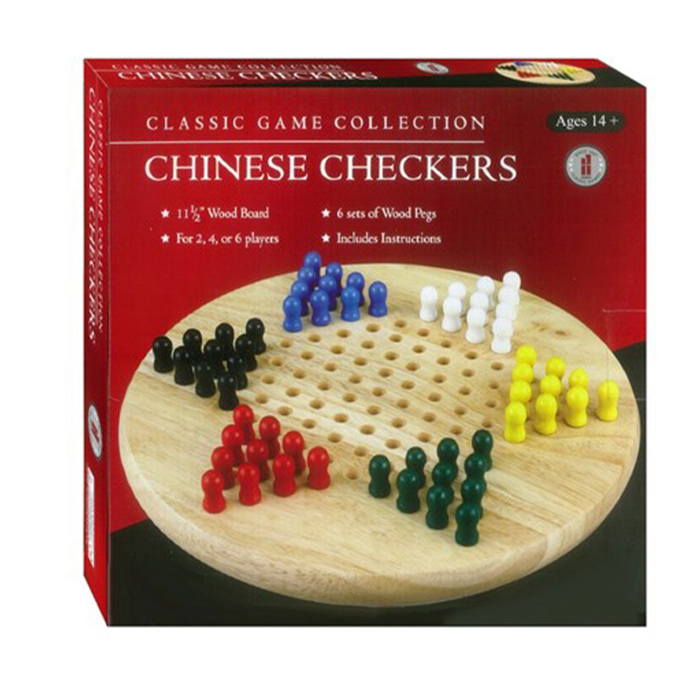 Klassiska träkinesiska checkers brädspel