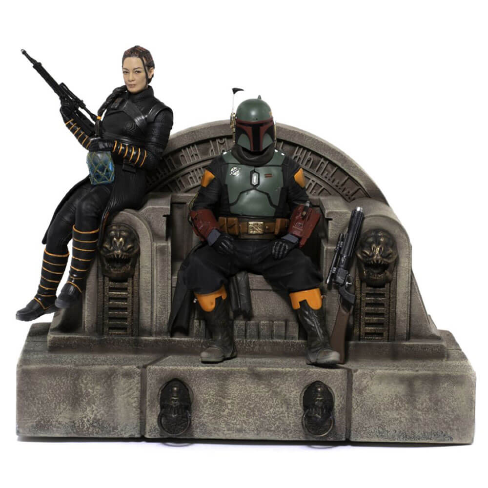 Quantum Mechanix Boba Fett & Fennec Shand on Throne Deluxe 1:10 Statue