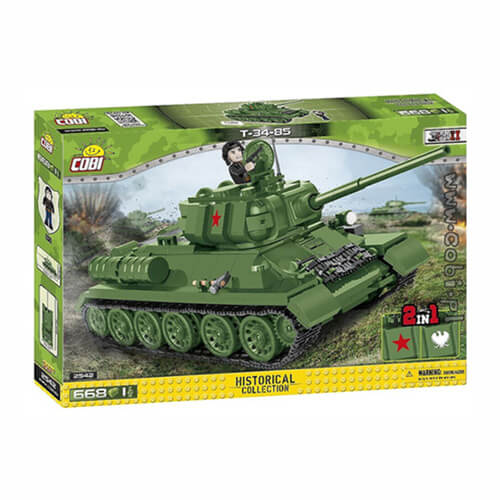 World War II T-34-85 Tank 668pcs