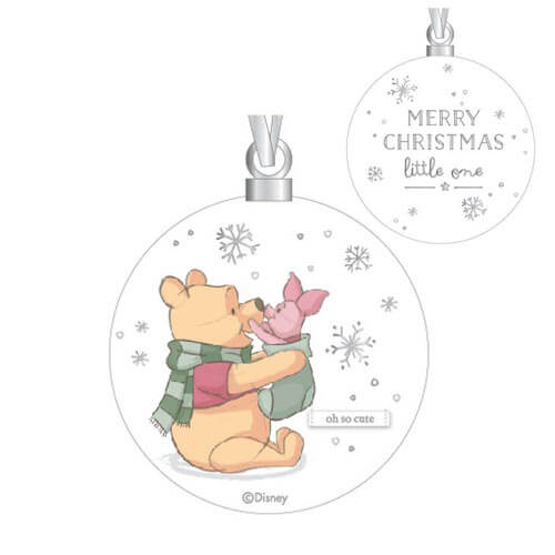 Disney Magical Pooh and Piglet Merry Xmas Little One Bauble