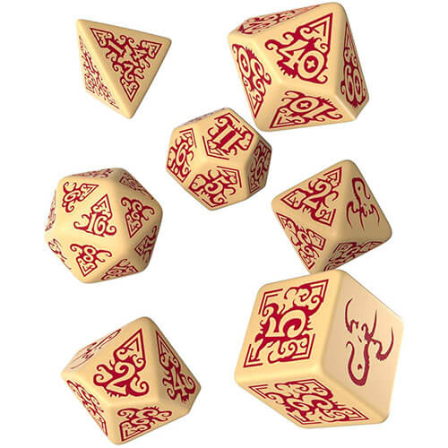 Q Workshop Call of Cthulhu Masks Nyarlathotep Dice Set of 7