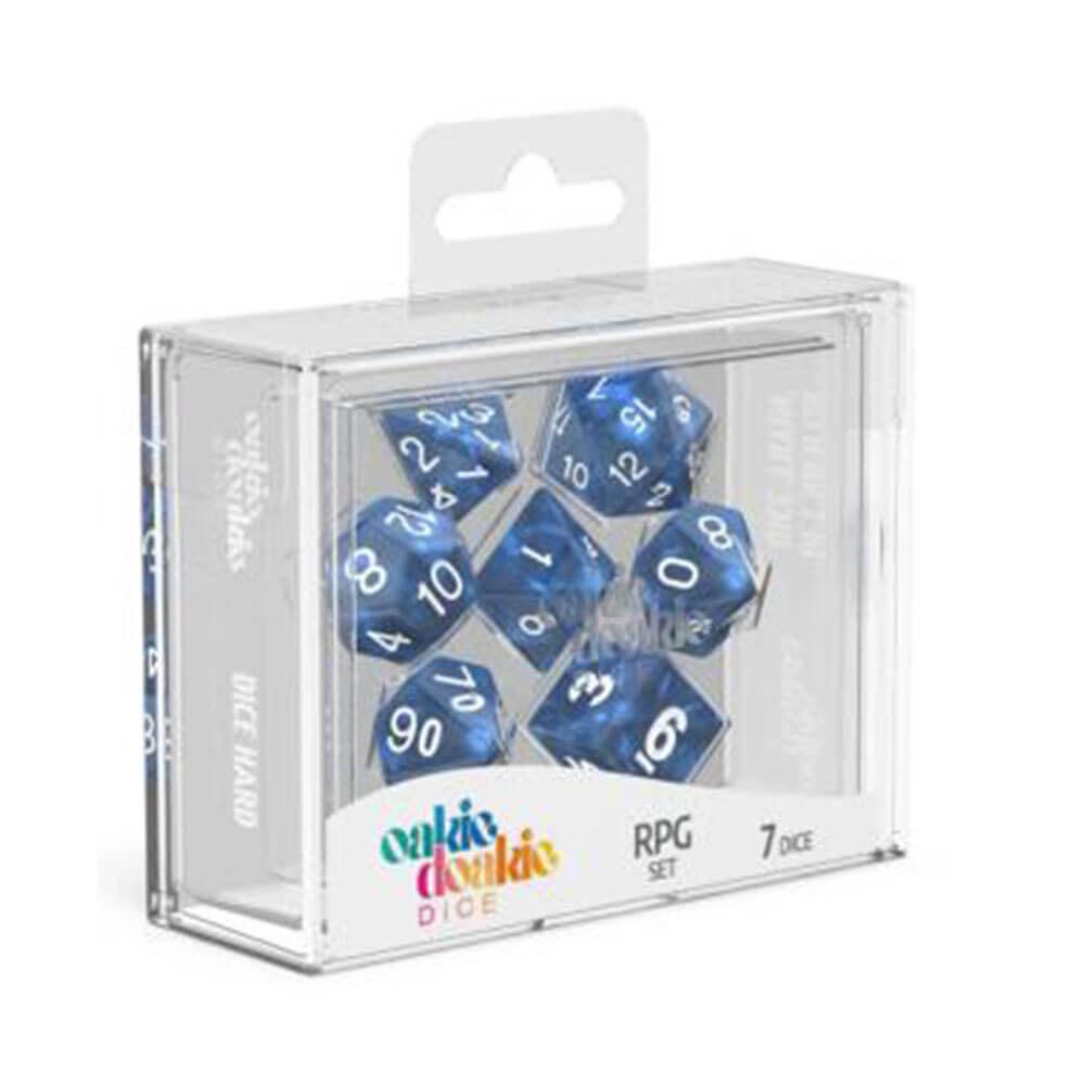 Oakie Doakie RPG Set Marble Dice 7st