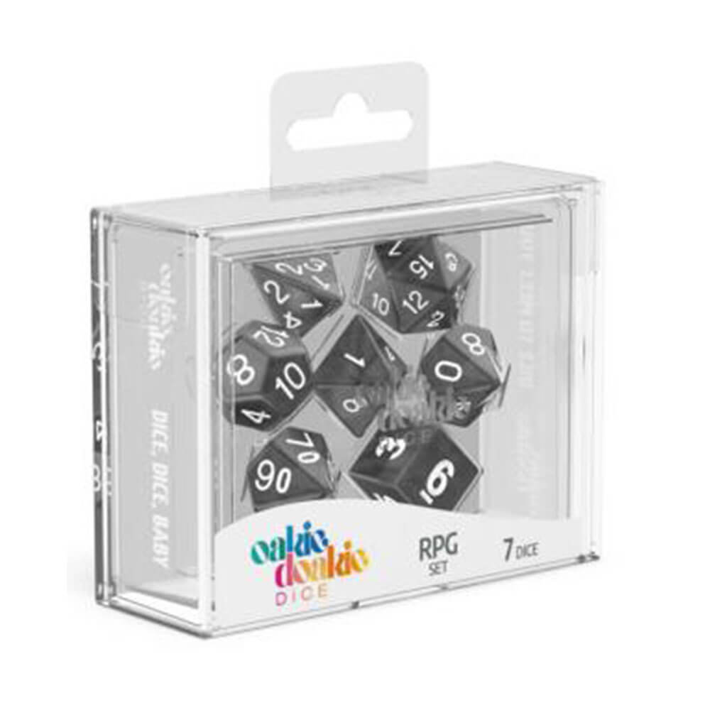 Oakie Doakie RPG Set Marble Dice 7pcs