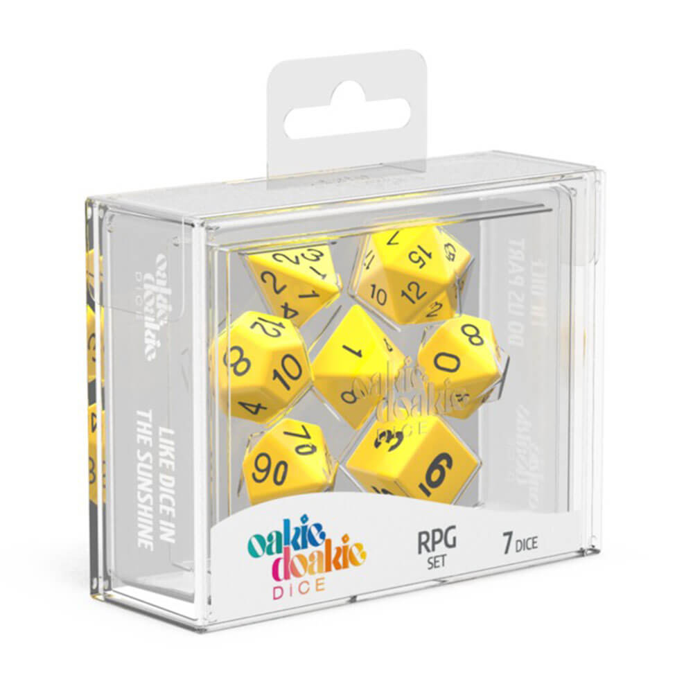 Oakie Doakie RPG Set Solid Dice 7sts