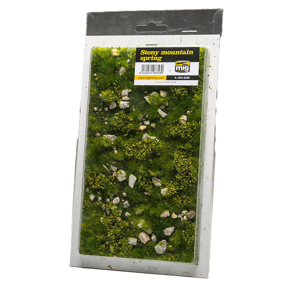 Munitie door Mig Dioramas Stony Mountain Grass Mat