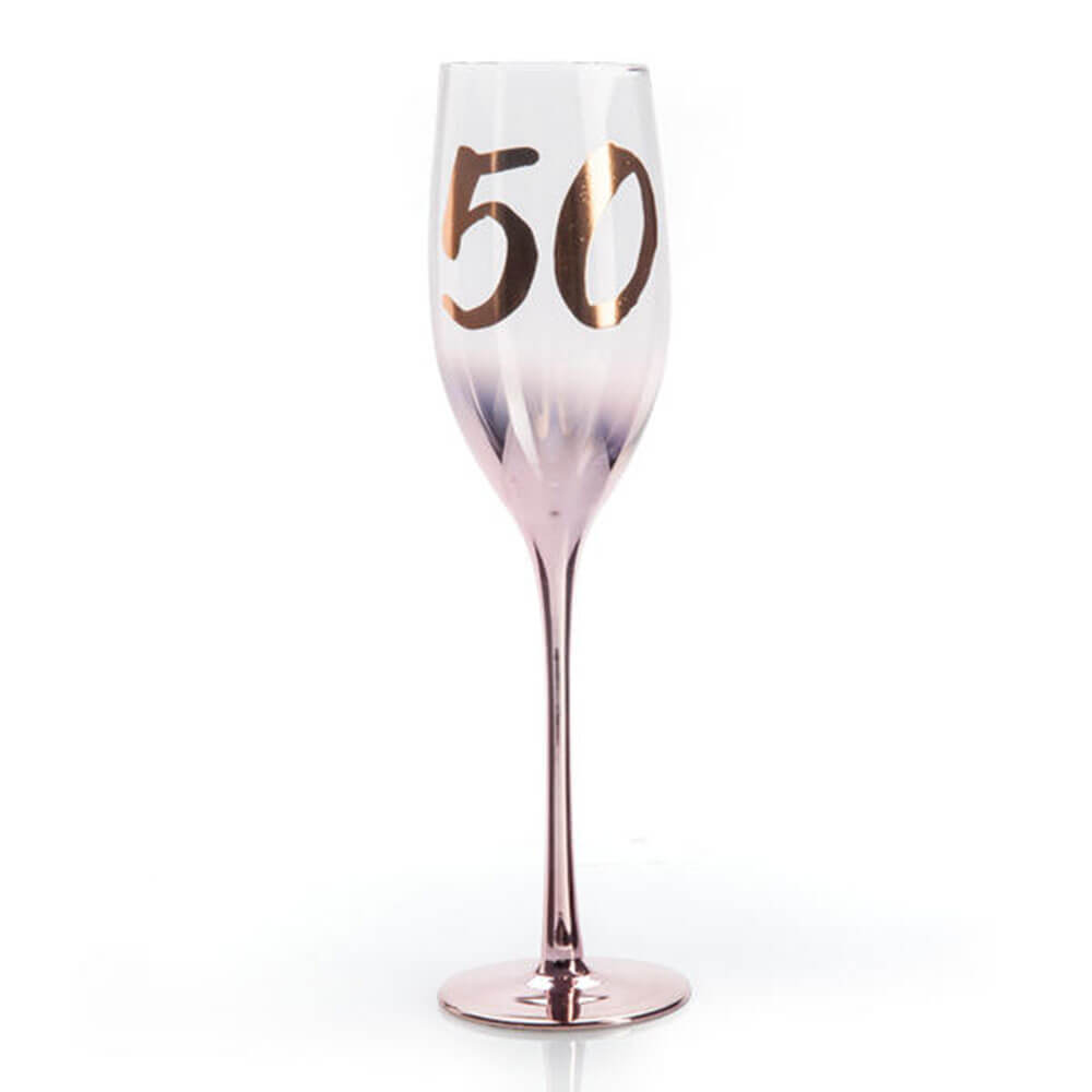 Fødselsdag Blush Champagne Glass