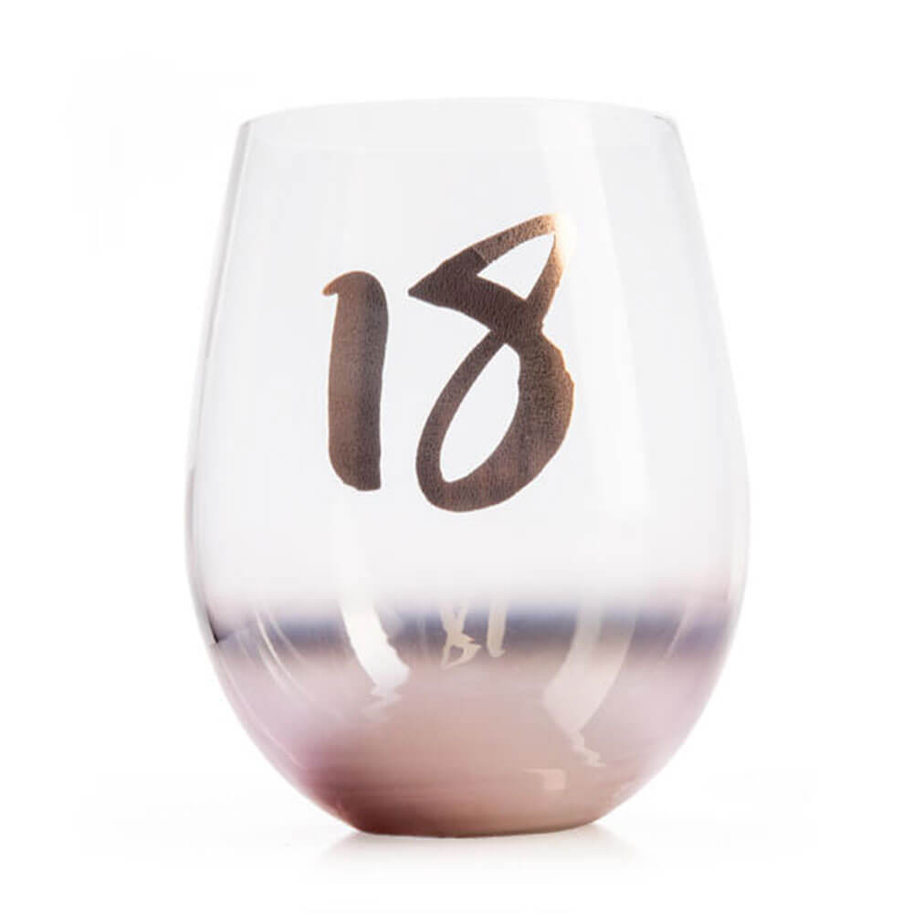 Birthday Blush Stemless Glass