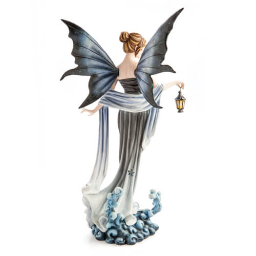 Large Light-Up Star Fairy with Lantern Figurine