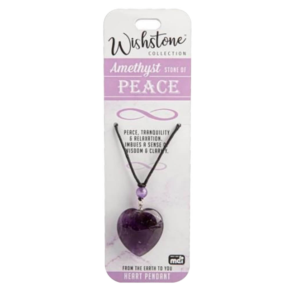 Wishstone Collection Amethyst Heart Pendant