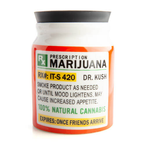 Prescription Marijuana Stash It! Storage Jar