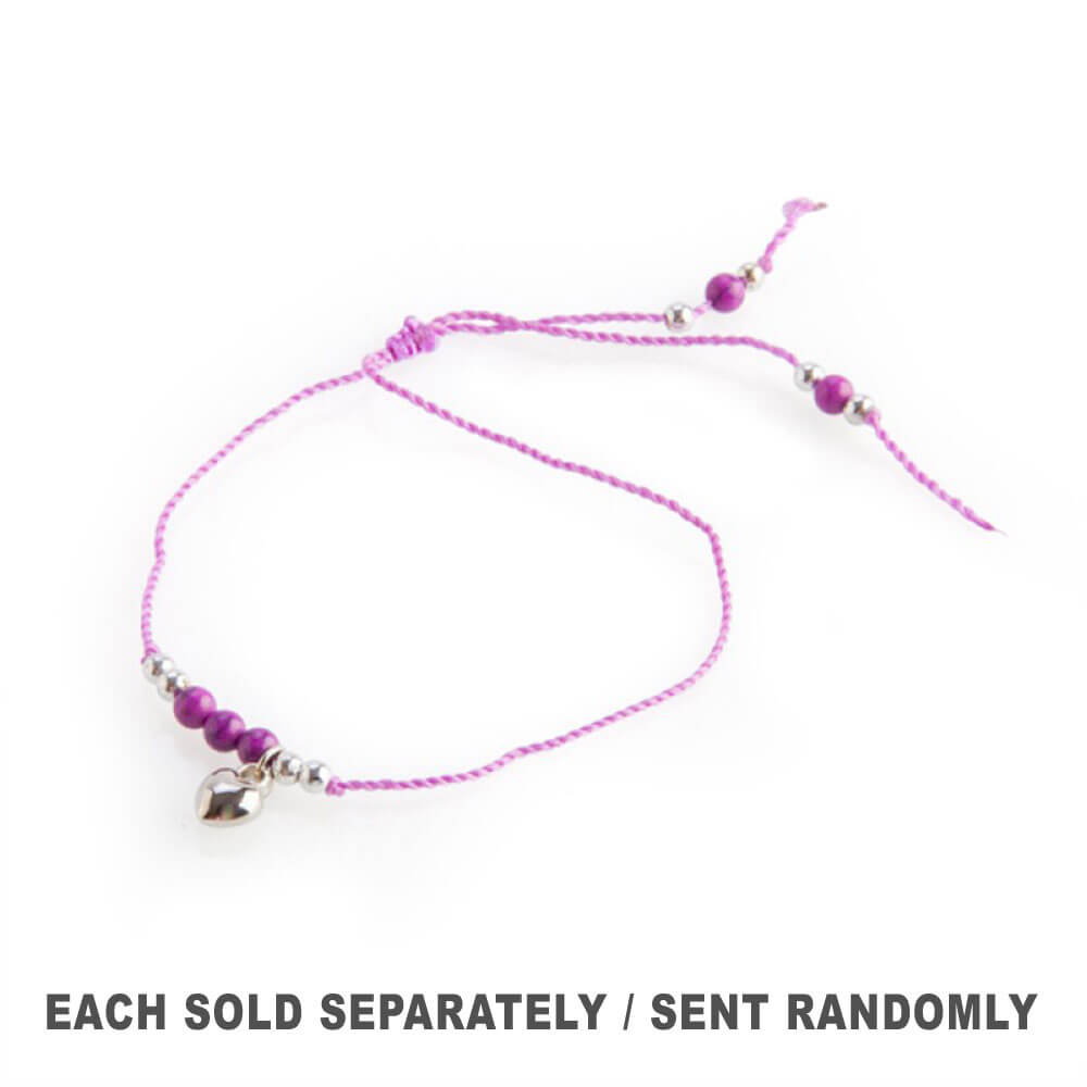 Heart Charm Friendship Bracelet