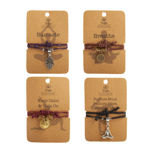 Yoga Charm Bracelet (1pc Random Style)