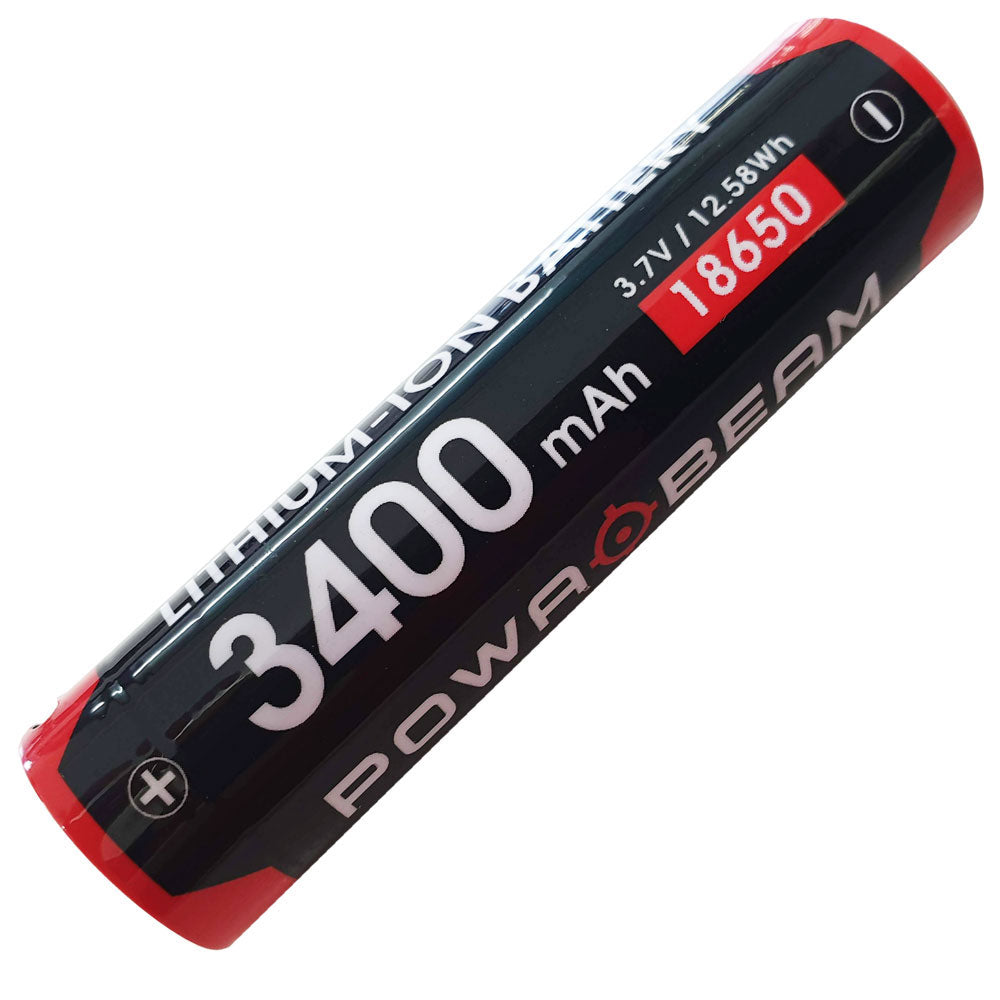 Powa Beam 18650 Bateria de tocha recarregável USB