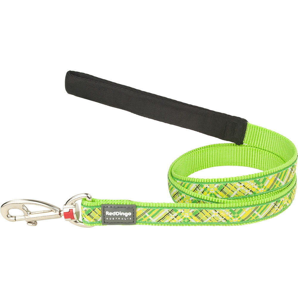 Flanno Dog Lead (verde lima)